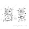 Ventiladores del radiador de refrigeración para A3 Seat Altea VW